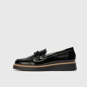 10070 Negro Leather Loafers