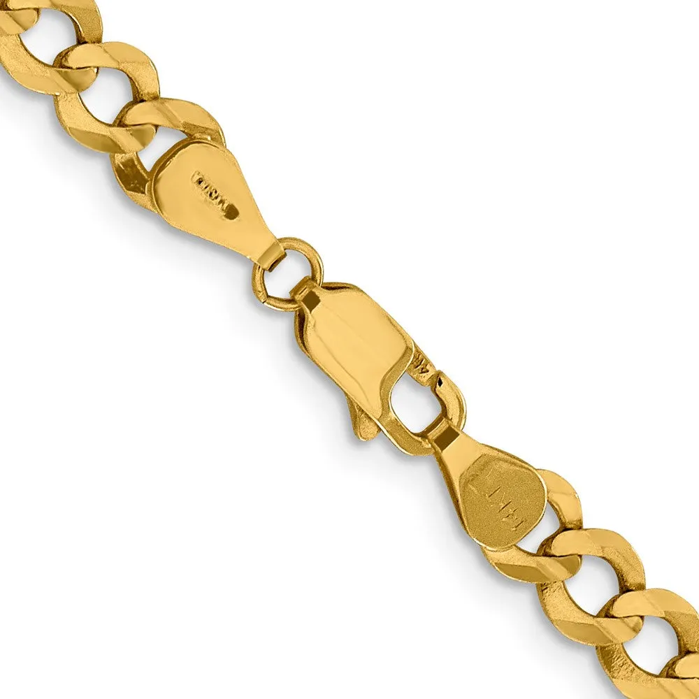 14k 5.9mm Lightweight Flat Cuban Chain