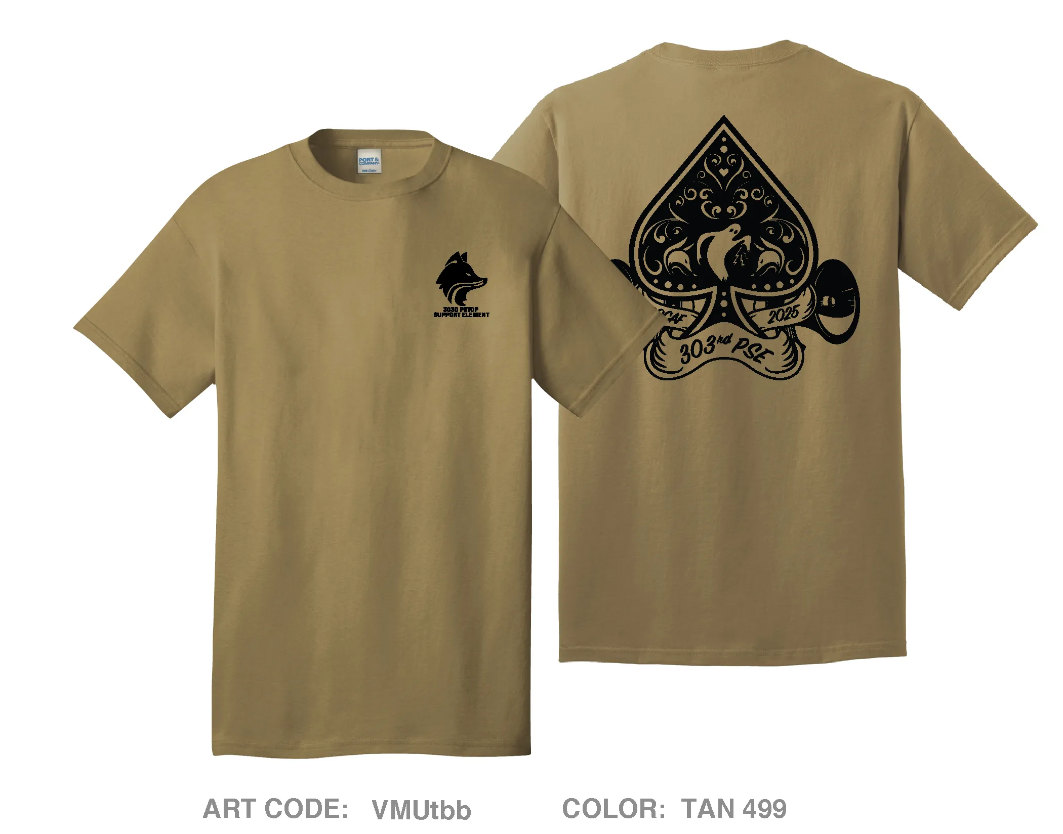 303rd PSE Comfort Unisex Cotton SS Tee - VMUtbb
