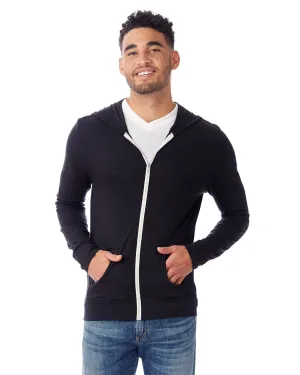 Alternative Unisex Eco-Jersey Zip Hoodie | Eco Tr Black