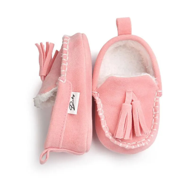 Baby Pu Leather Infant Suede Boots Baby Moccasins born Princess Baby Shoes