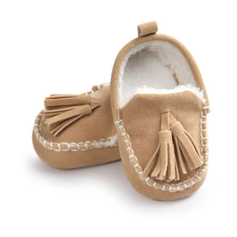 Baby Pu Leather Infant Suede Boots Baby Moccasins born Princess Baby Shoes