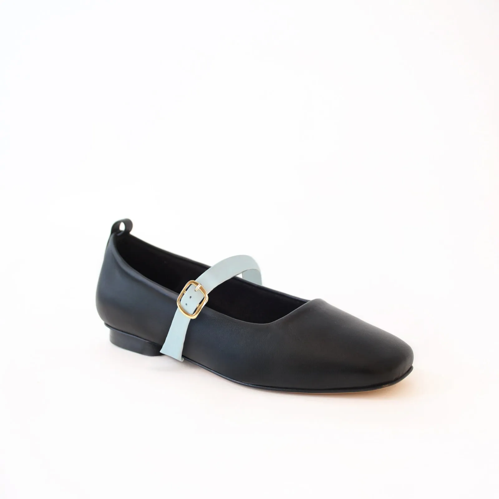 Ballet Swap Flat Black Simple Fivela Light Blue