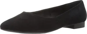 Bella Vita Women's Vivien Flat,Black Kid Suede,US 11 W
