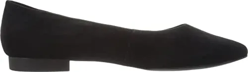 Bella Vita Women's Vivien Flat,Black Kid Suede,US 11 W