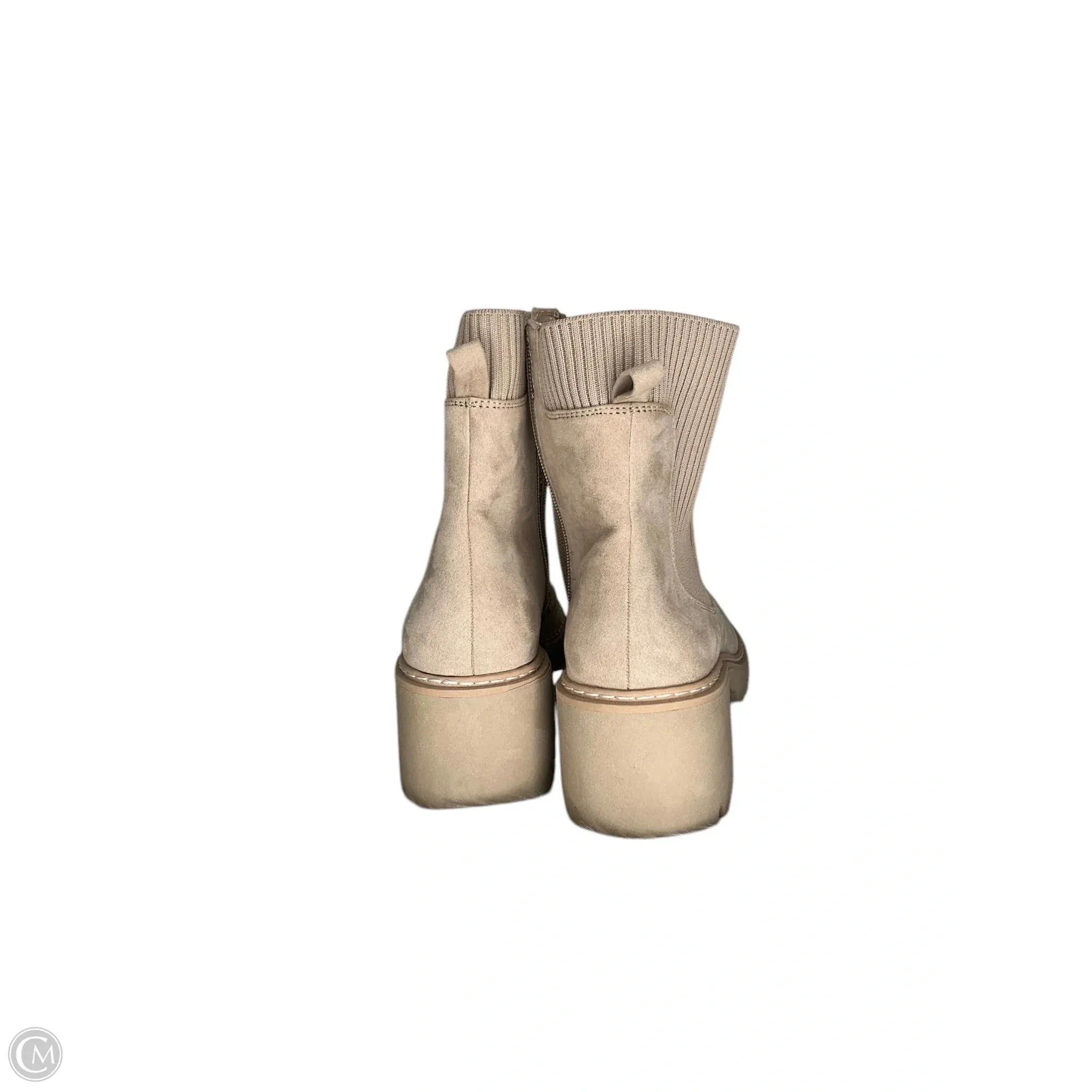 Boots Ankle Flats By Cmc In Beige, Size: 8