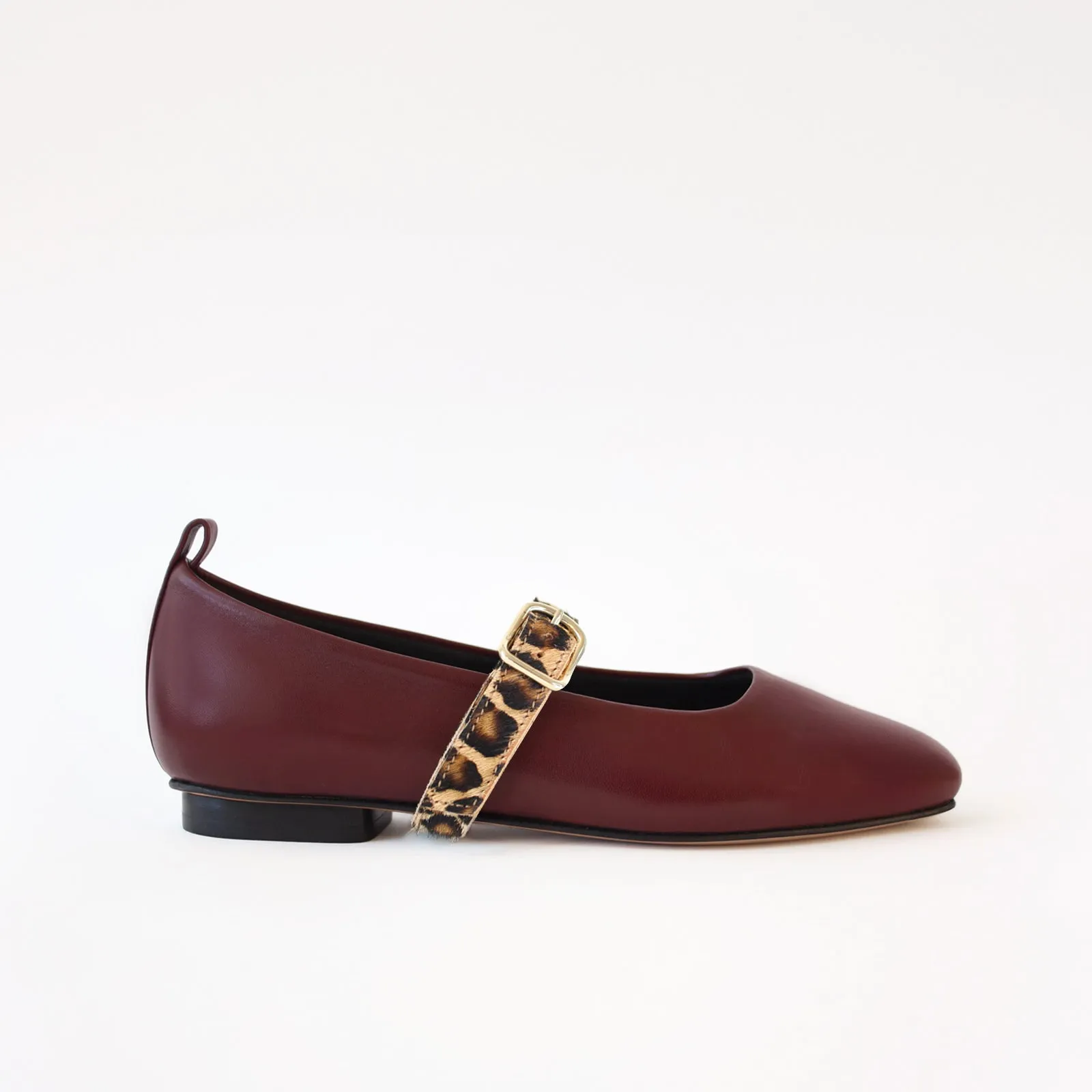 Burgundy Ballet Swap Leopard