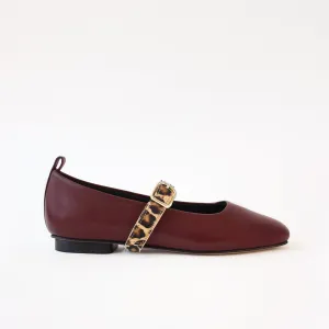 Burgundy Ballet Swap Leopard