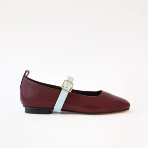 Burgundy Ballet Swap Light Blue Fivela