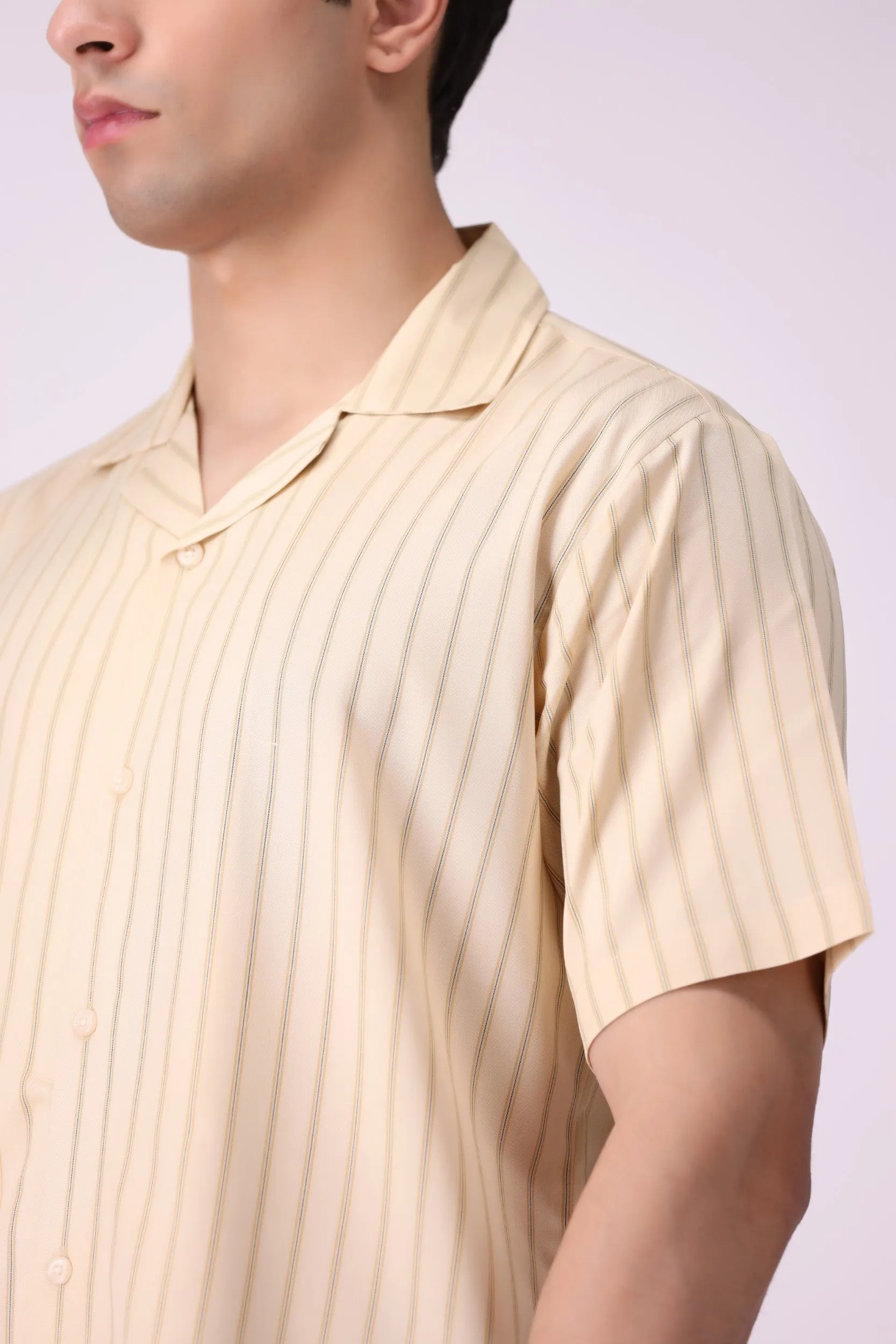 CampCollar Beigh Color Shirt