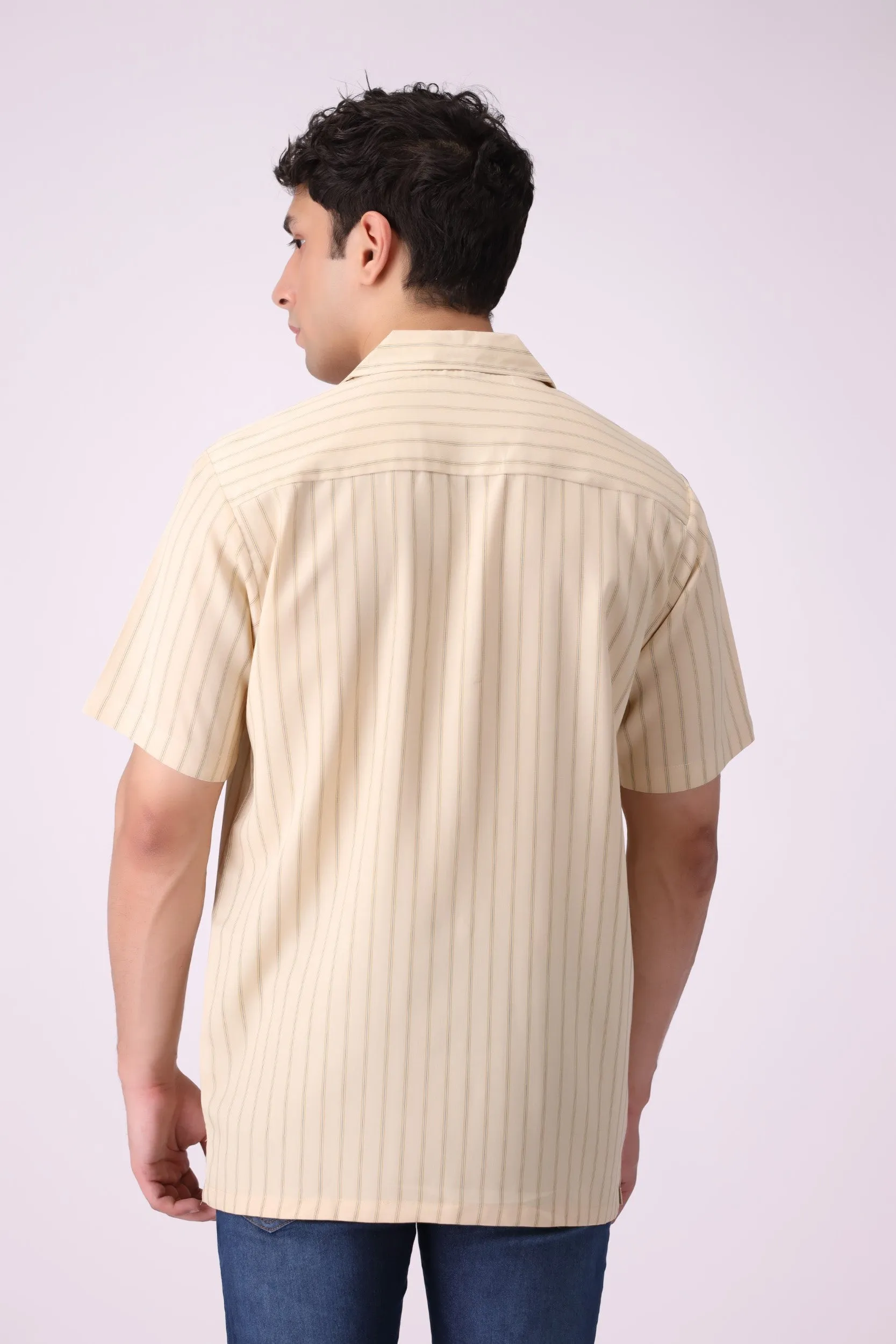 CampCollar Beigh Color Shirt