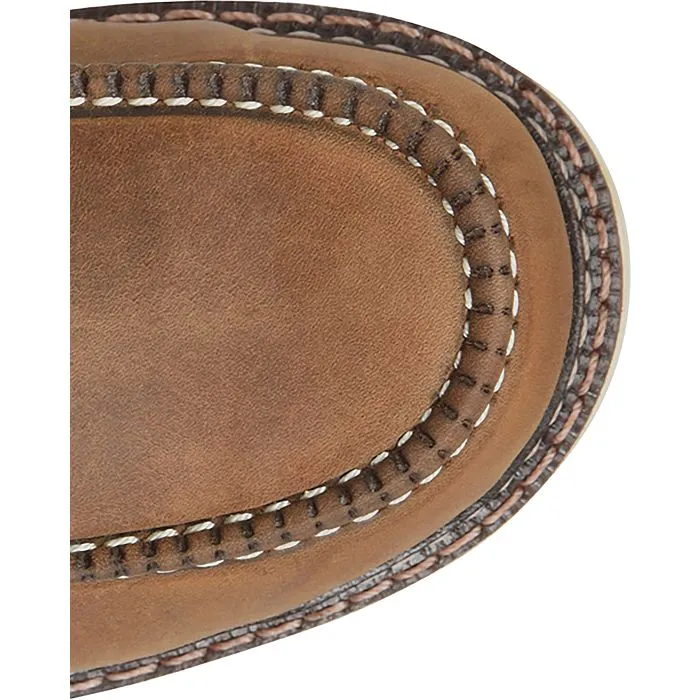 Carolina Men's Amped USA Made 6" Moc Toe Wedge Work Boot Brown - CA7011