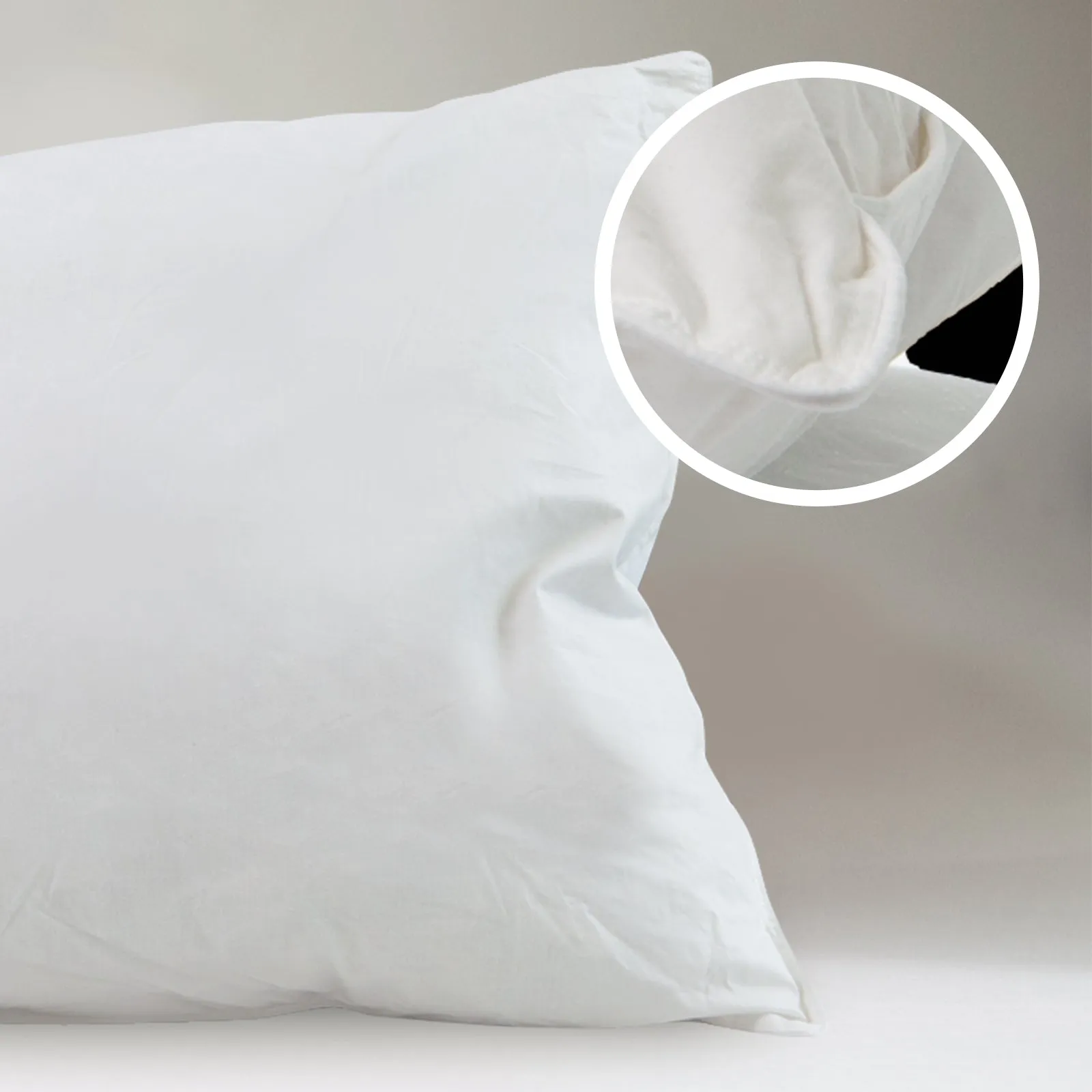 Casa Decor 50% Duck Feather 50% Down Pillow Cotton Cover 1000GSM Single Pack