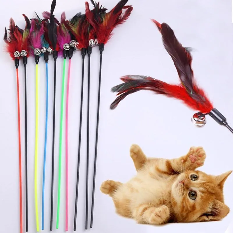 Cat Toy Stick Feather