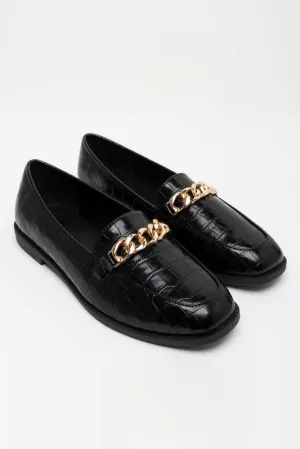 Chain Loafer Black
