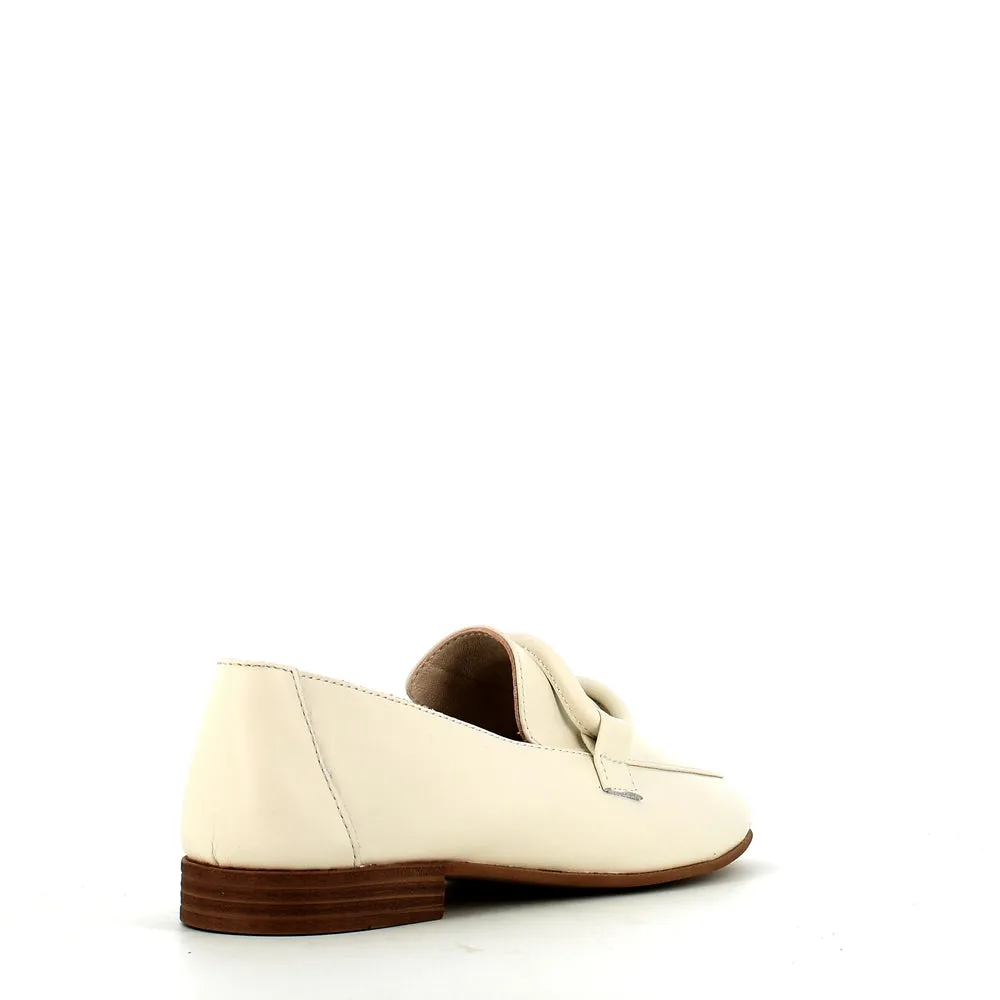 Cinders Edit Soft Leather Loafer Cream
