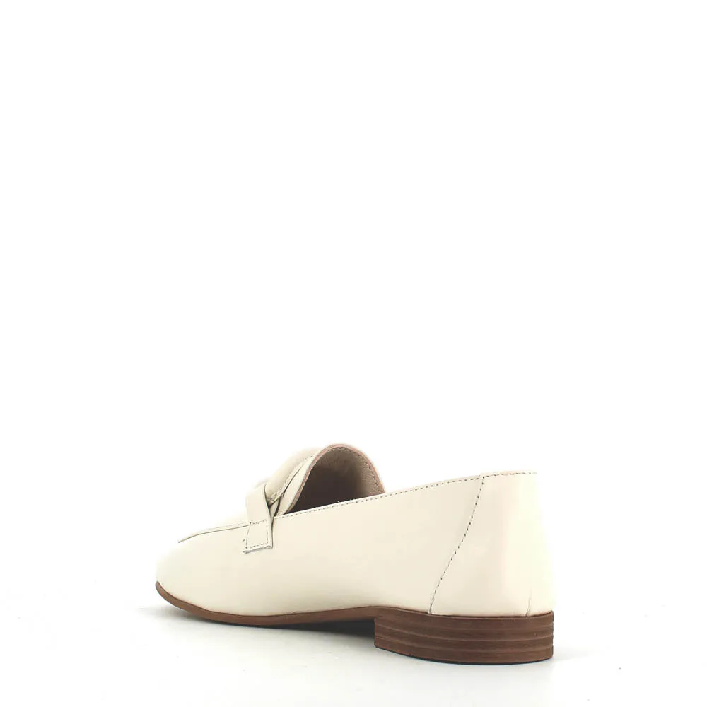Cinders Edit Soft Leather Loafer Cream
