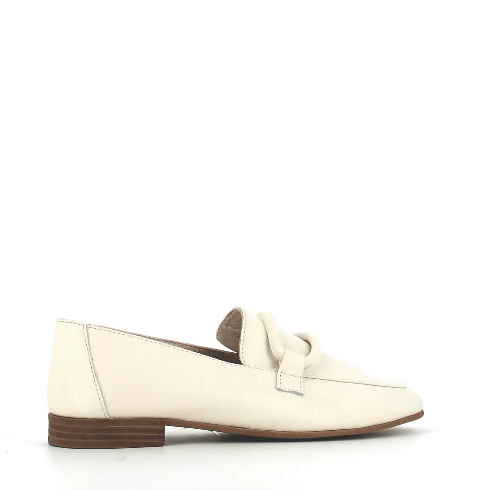 Cinders Edit Soft Leather Loafer Cream