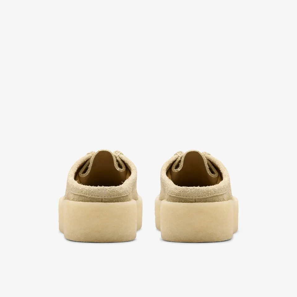 Clarks Womens Shoes Wallabee Cup Lo Light Maple Suede 26176568