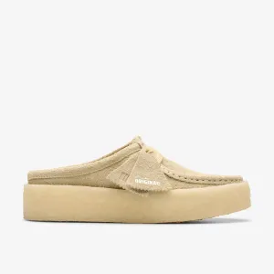 Clarks Womens Shoes Wallabee Cup Lo Light Maple Suede 26176568