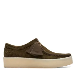 Clarks Women's Wallabee Cup Green Cord 26174037
