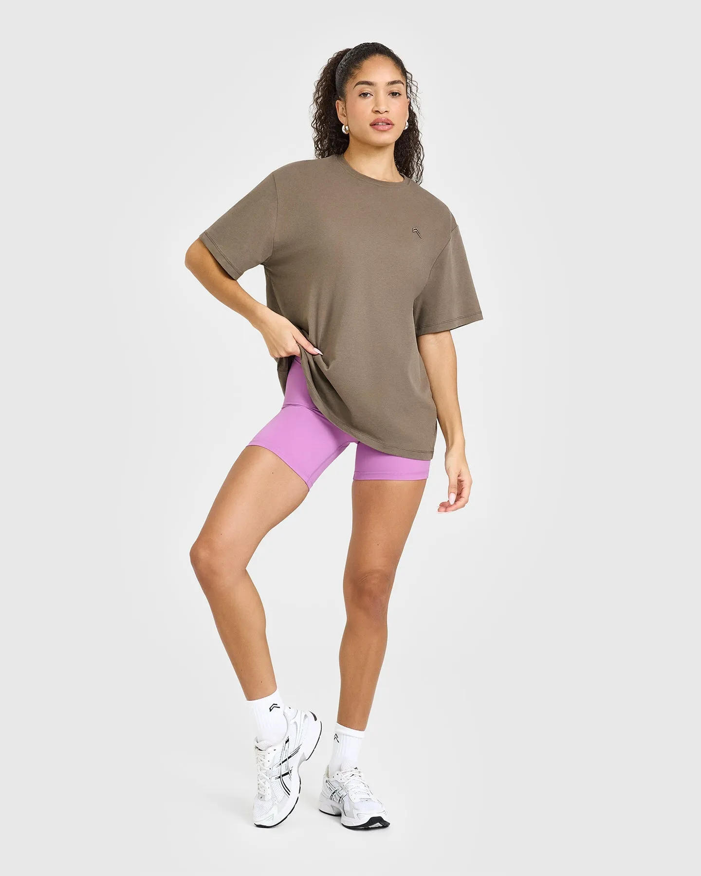 Classic Oversized Lightweight T-Shirt | Moss Brown