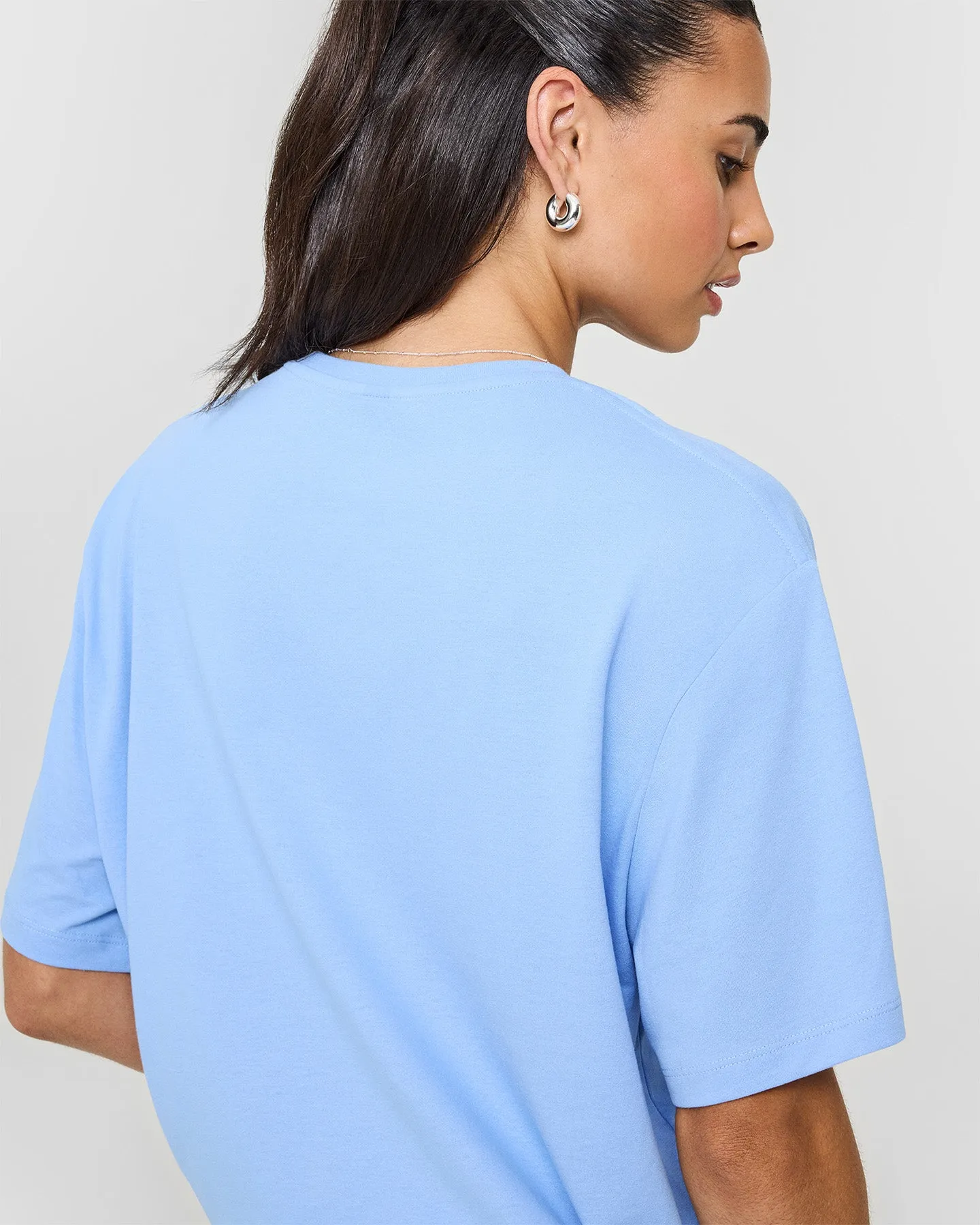 Classic Oversized Lightweight T-Shirt | Powdered Blue