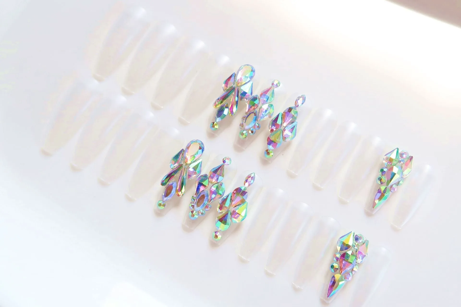 Coffin luxury stones pearl lucency