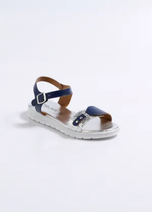 Comfort width glitter sandal