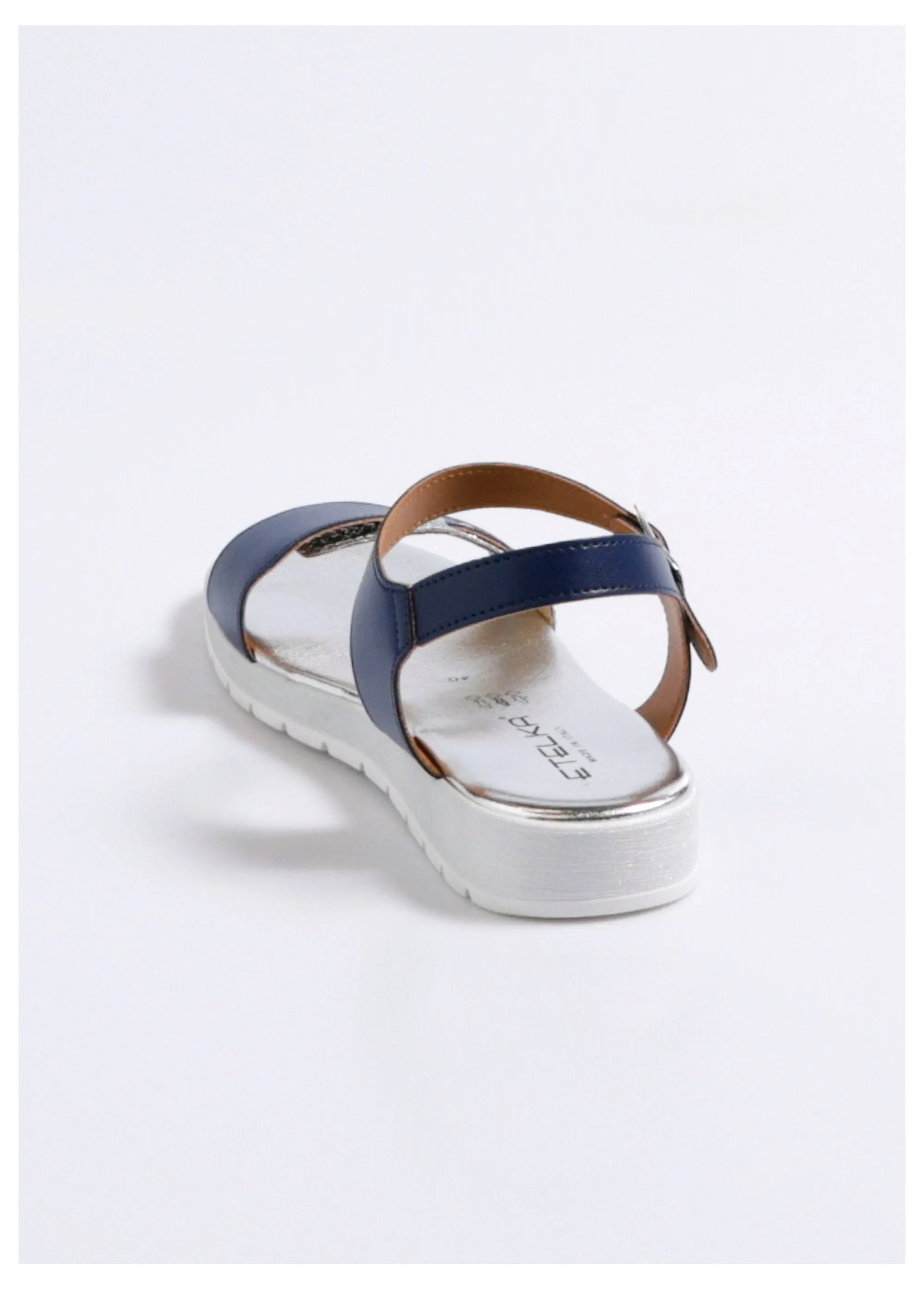 Comfort width glitter sandal