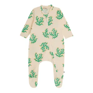 Coral Print Lightweight Sleepsuit