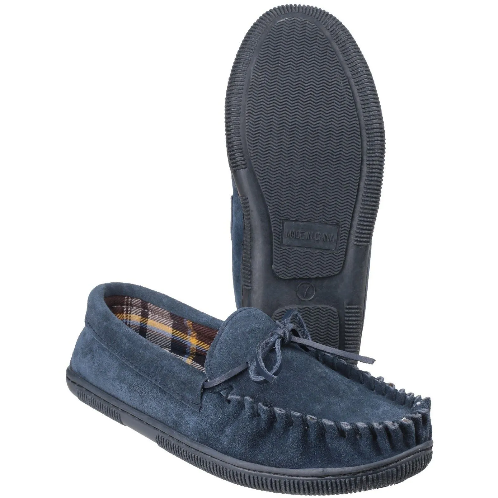 Cotswold Alberta Suede Men's Navy Slippers