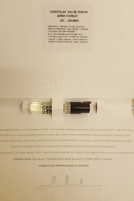Creed Jardin d Amalfi official perfume sample 2.5ml perfume tester