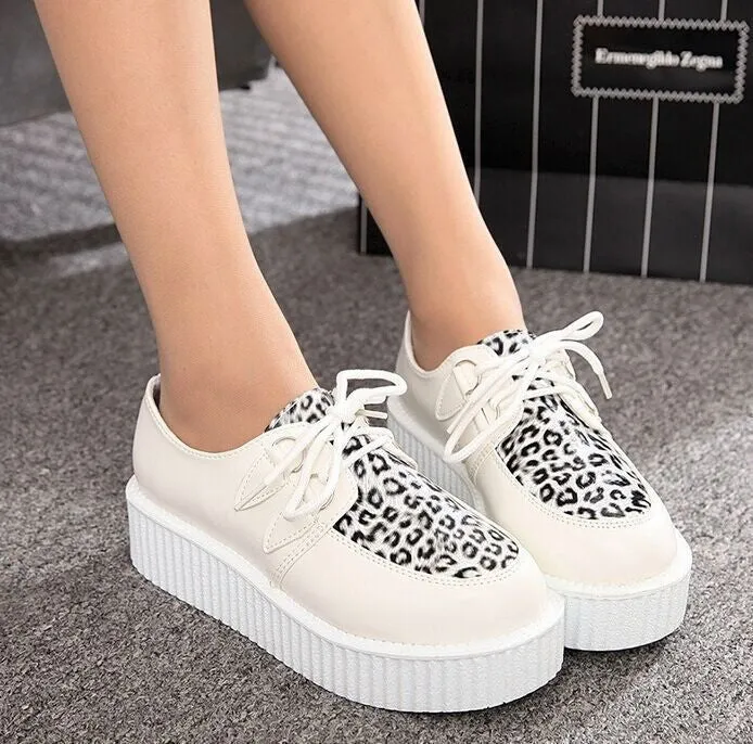 Creepers Shoes Woman plus size 35-41 platform Women Flats Shoes