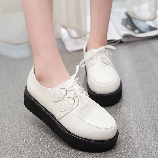 Creepers Shoes Woman plus size 35-41 platform Women Flats Shoes
