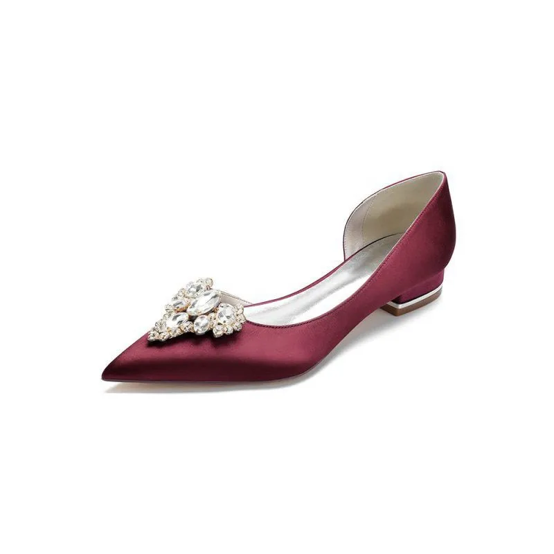 Crystal Simple Pointed Toe Flats