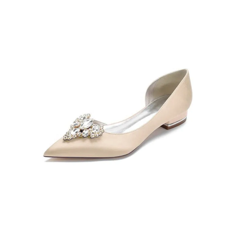 Crystal Simple Pointed Toe Flats