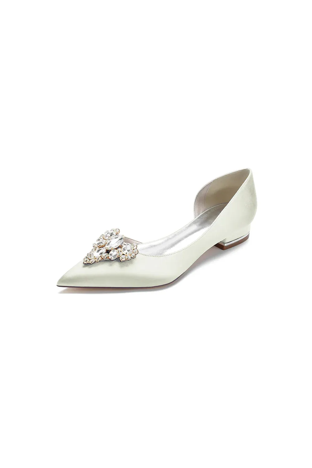 Crystal Simple Pointed Toe Flats