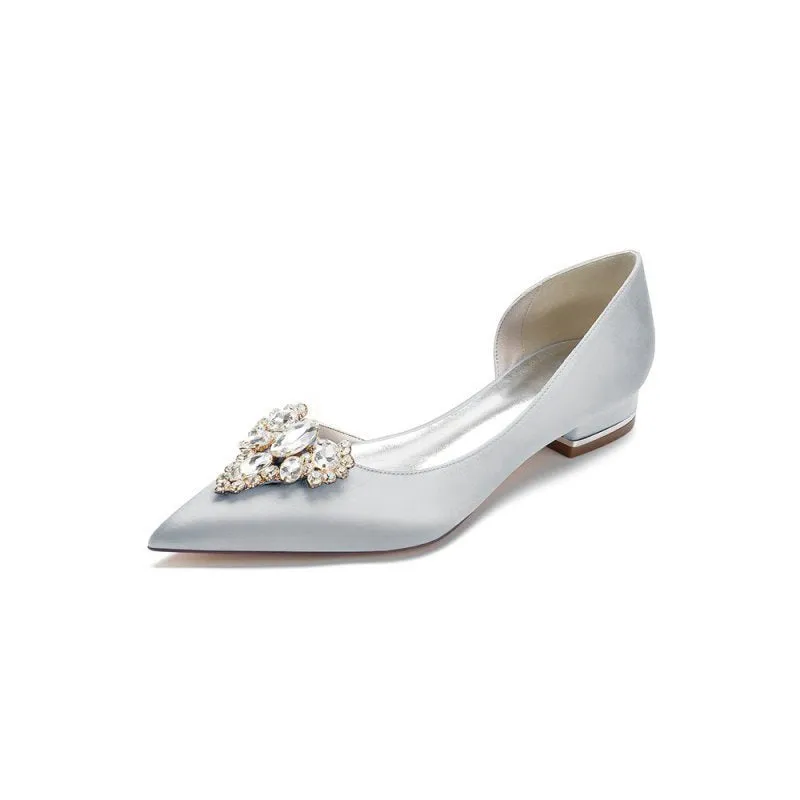 Crystal Simple Pointed Toe Flats