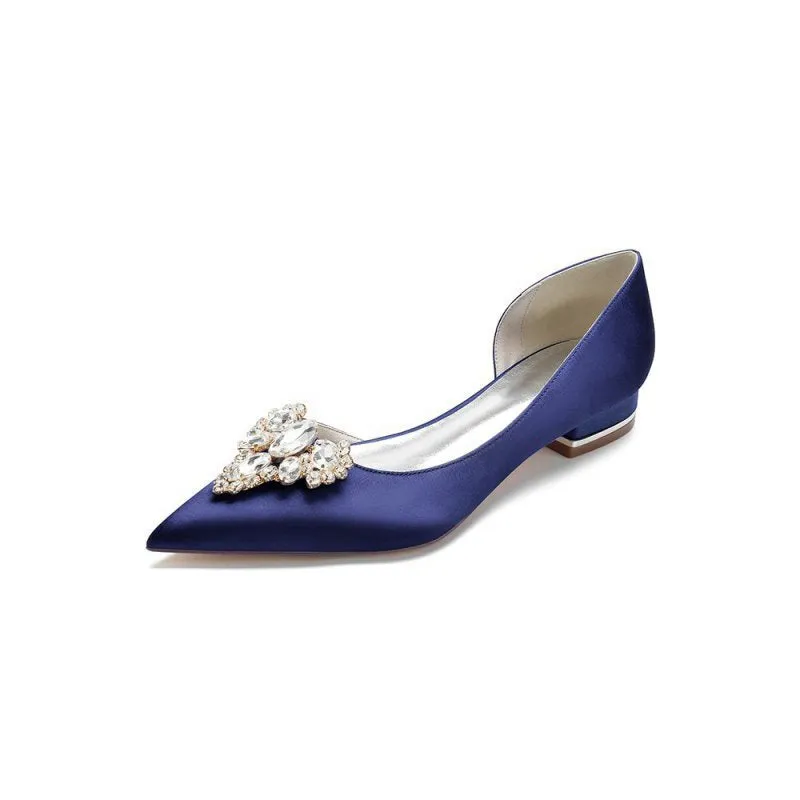 Crystal Simple Pointed Toe Flats