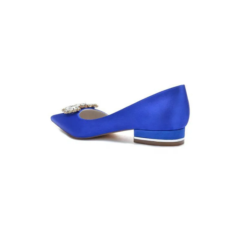Crystal Simple Pointed Toe Flats