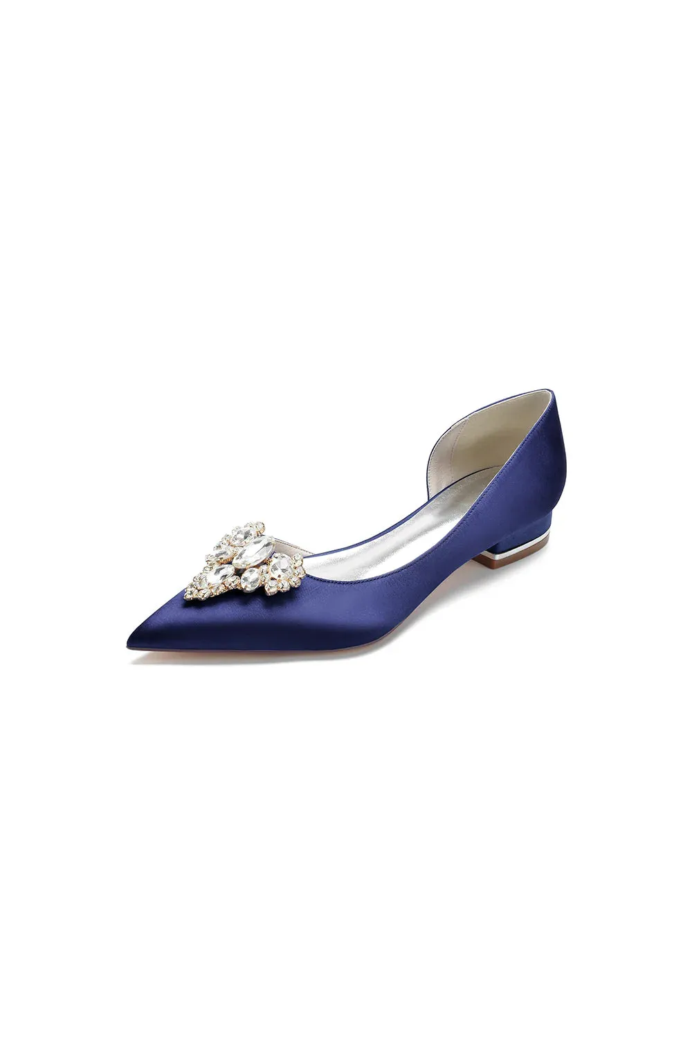 Crystal Simple Pointed Toe Flats