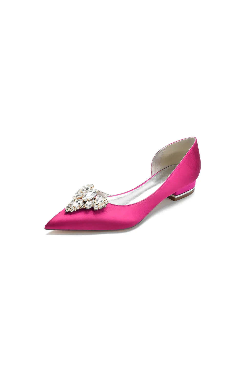 Crystal Simple Pointed Toe Flats