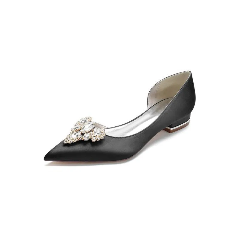 Crystal Simple Pointed Toe Flats