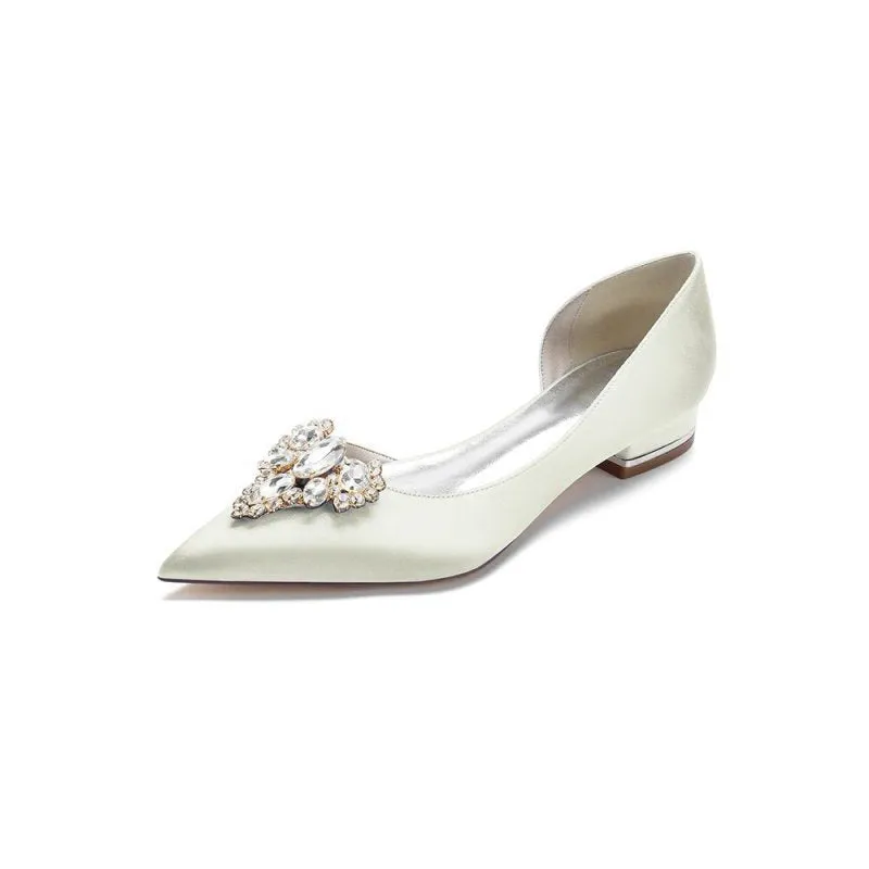 Crystal Simple Pointed Toe Flats