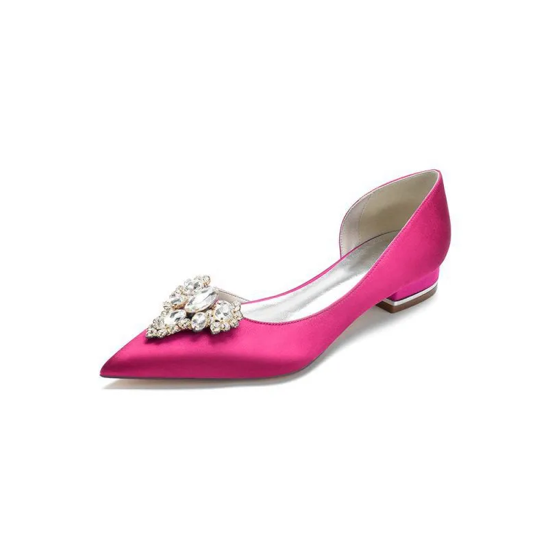 Crystal Simple Pointed Toe Flats