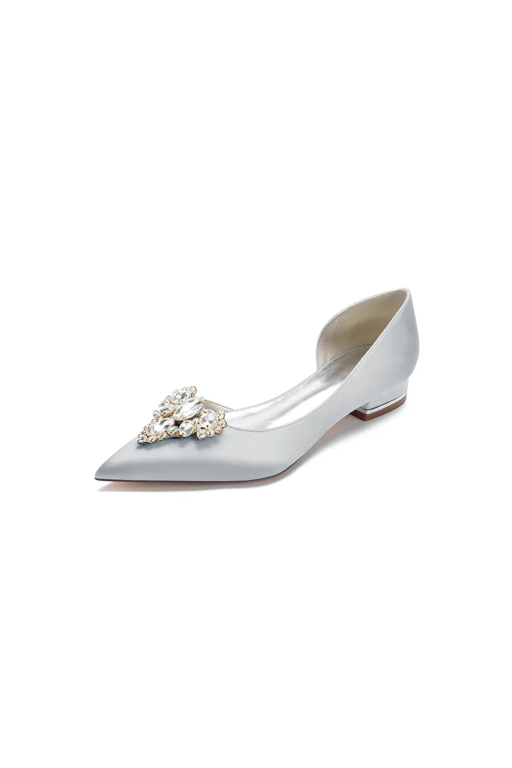 Crystal Simple Pointed Toe Flats