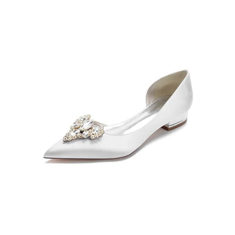 Crystal Simple Pointed Toe Flats