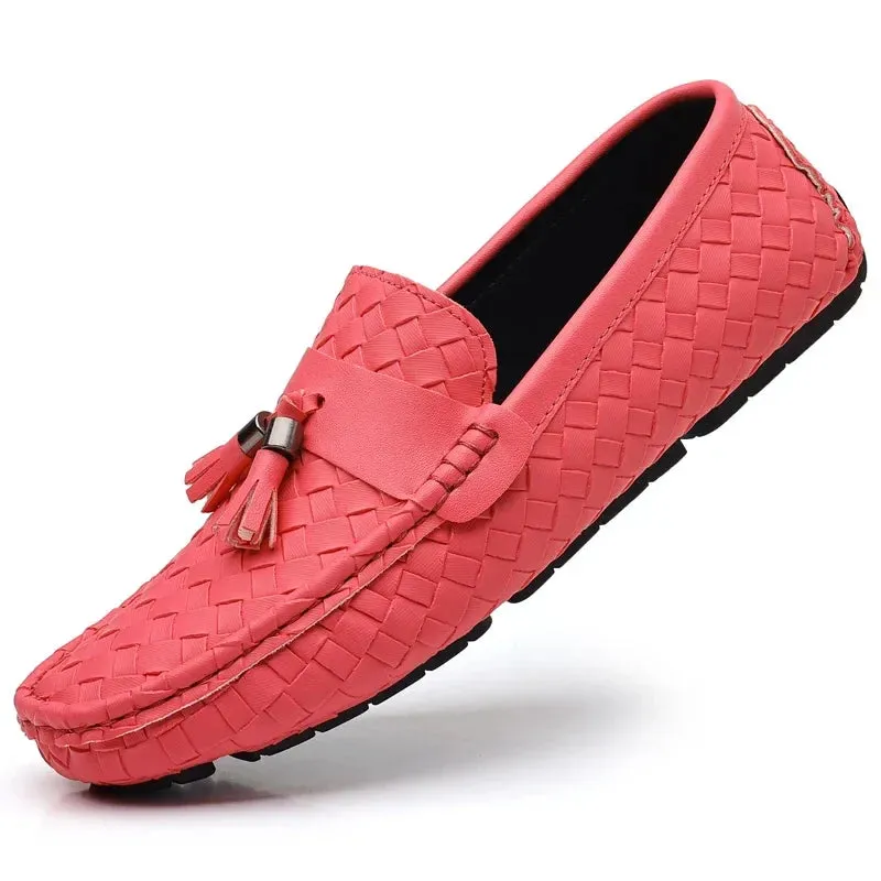 Designer Leather Casual Shoes for Men High Quality Fashion Comfortable Man's Loafers Flats Driving Shoes