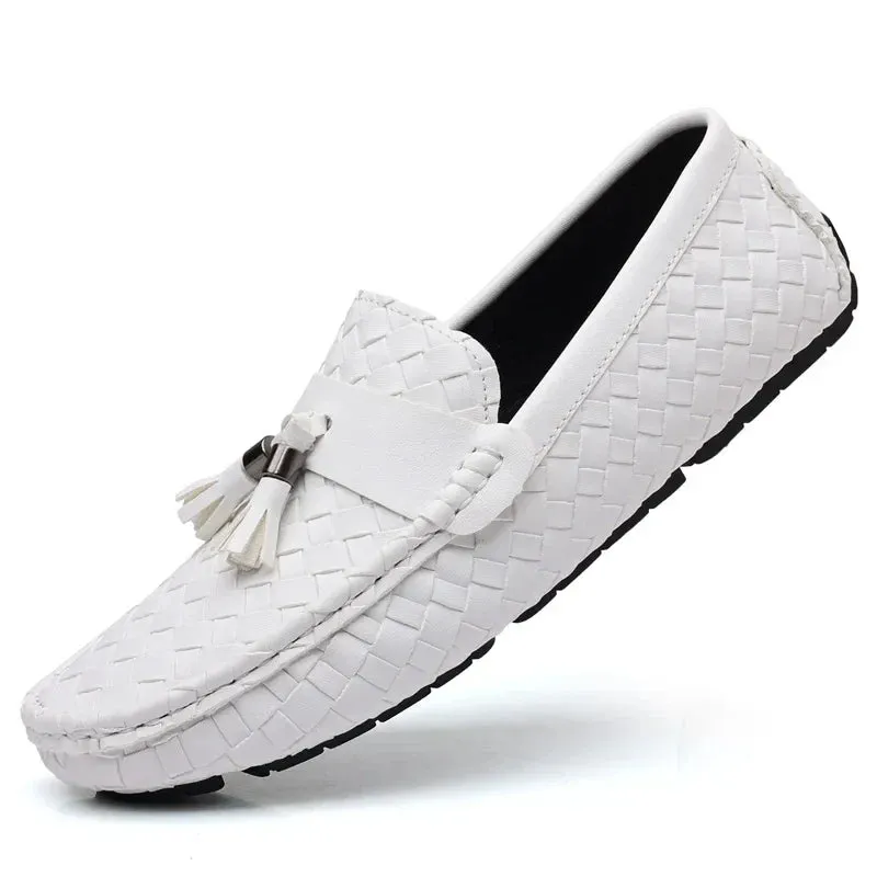 Designer Leather Casual Shoes for Men High Quality Fashion Comfortable Man's Loafers Flats Driving Shoes